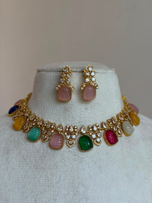 Multi colour Designer Necklace NNB164