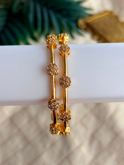Diamond Peral Metal Bangle MBNB113