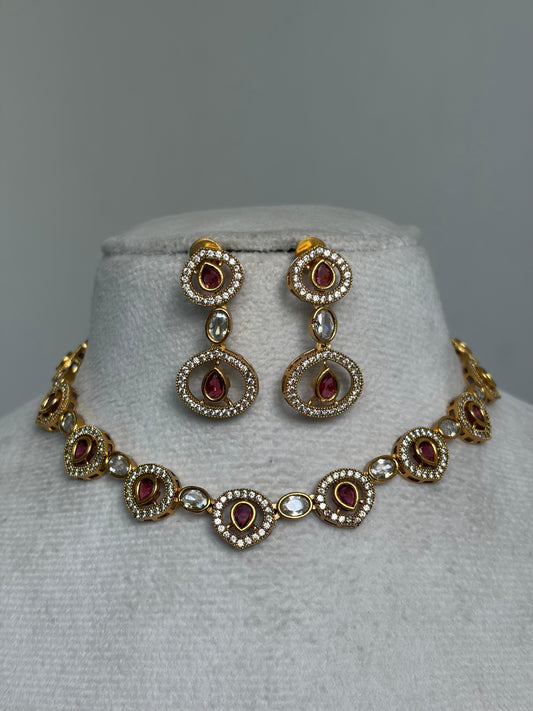 Red Stone Necklace NNB233