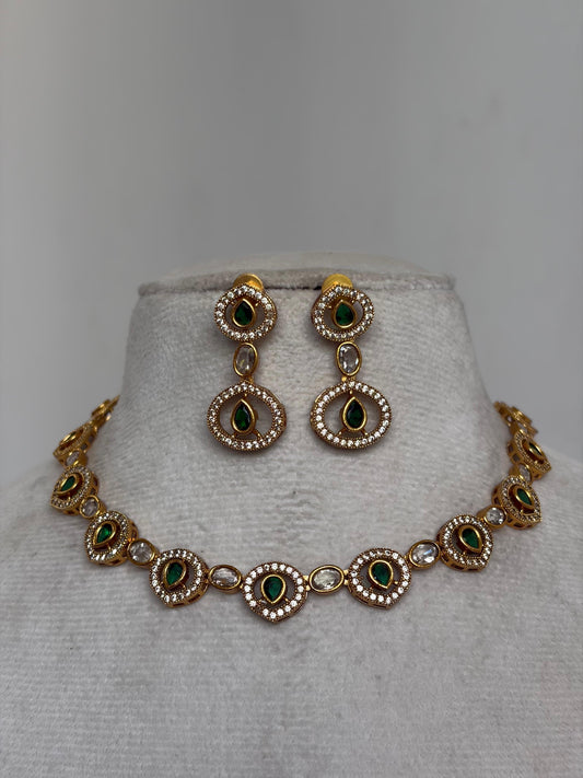 Green Gem Necklace NNB226