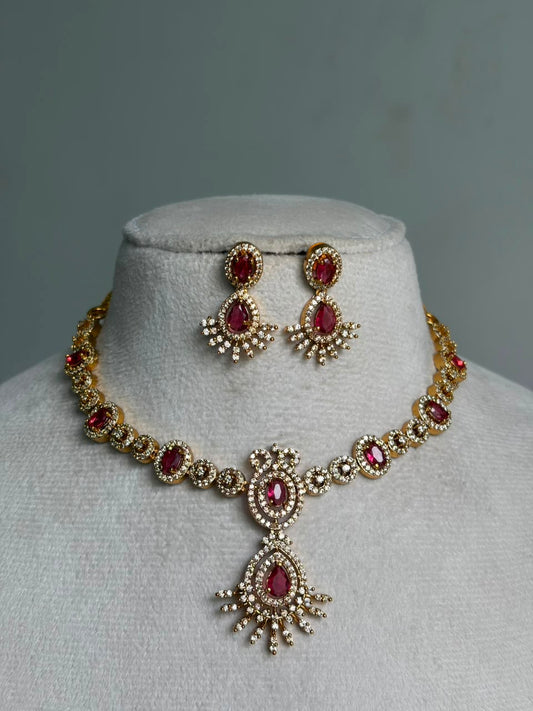 Drop ruby stone NNB323