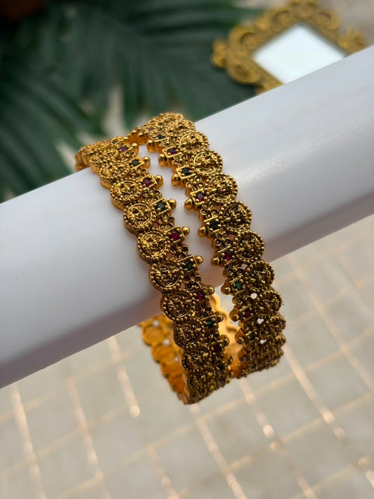 Lakshmi Coin Metal Bangle MBNB144