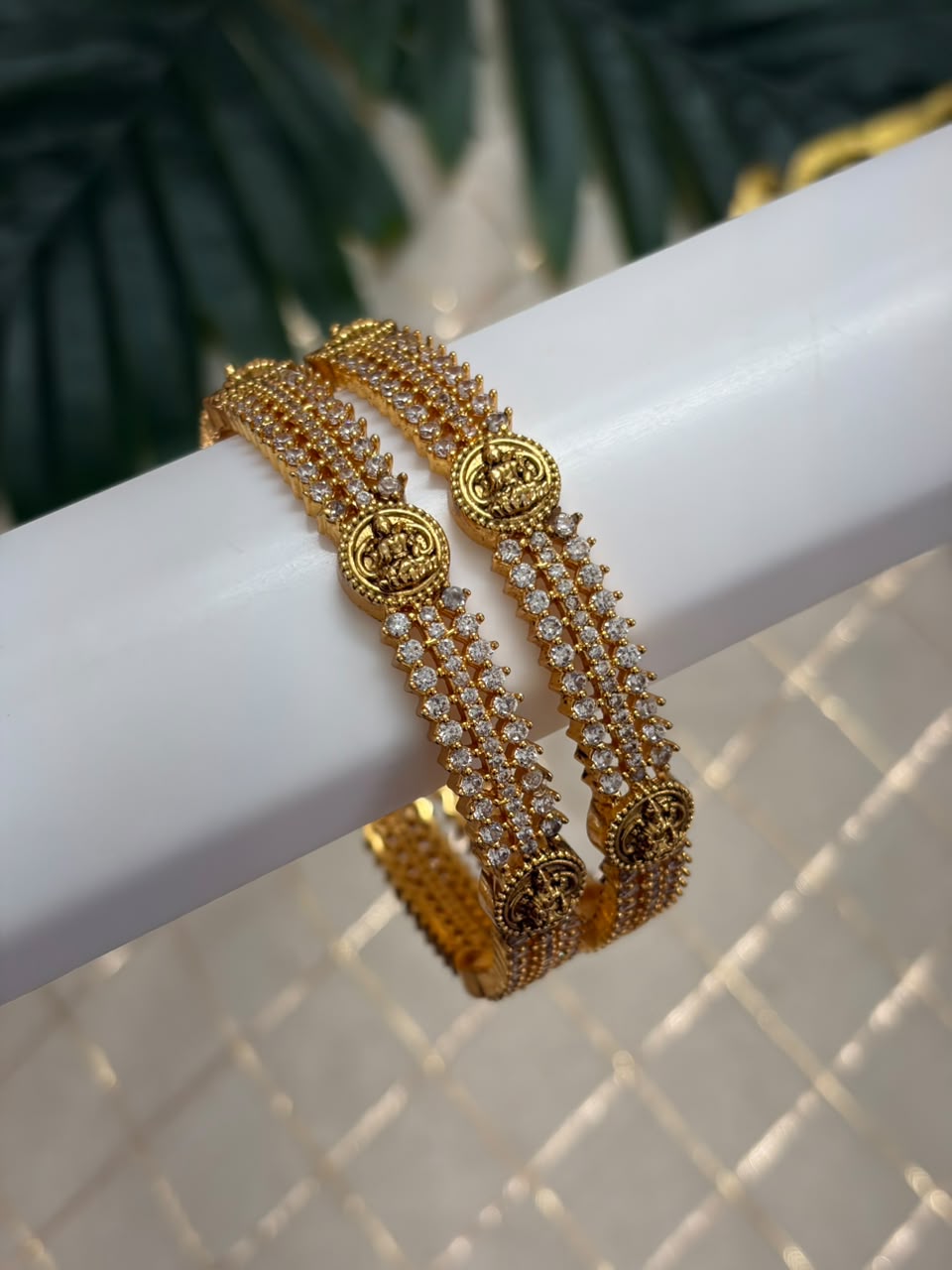 Lakshmi Diamond Metal Bangle MBNB155