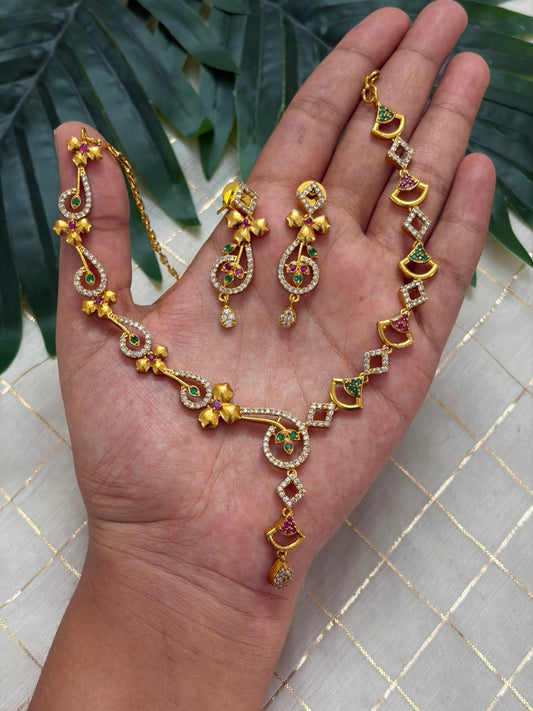 Floral Necklace NNB353