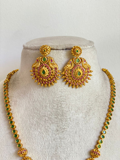 Antique Green Necklace NNB378