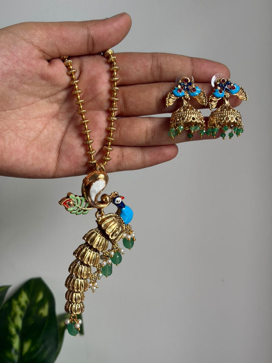 Traditional Peacock Necklace NNB277