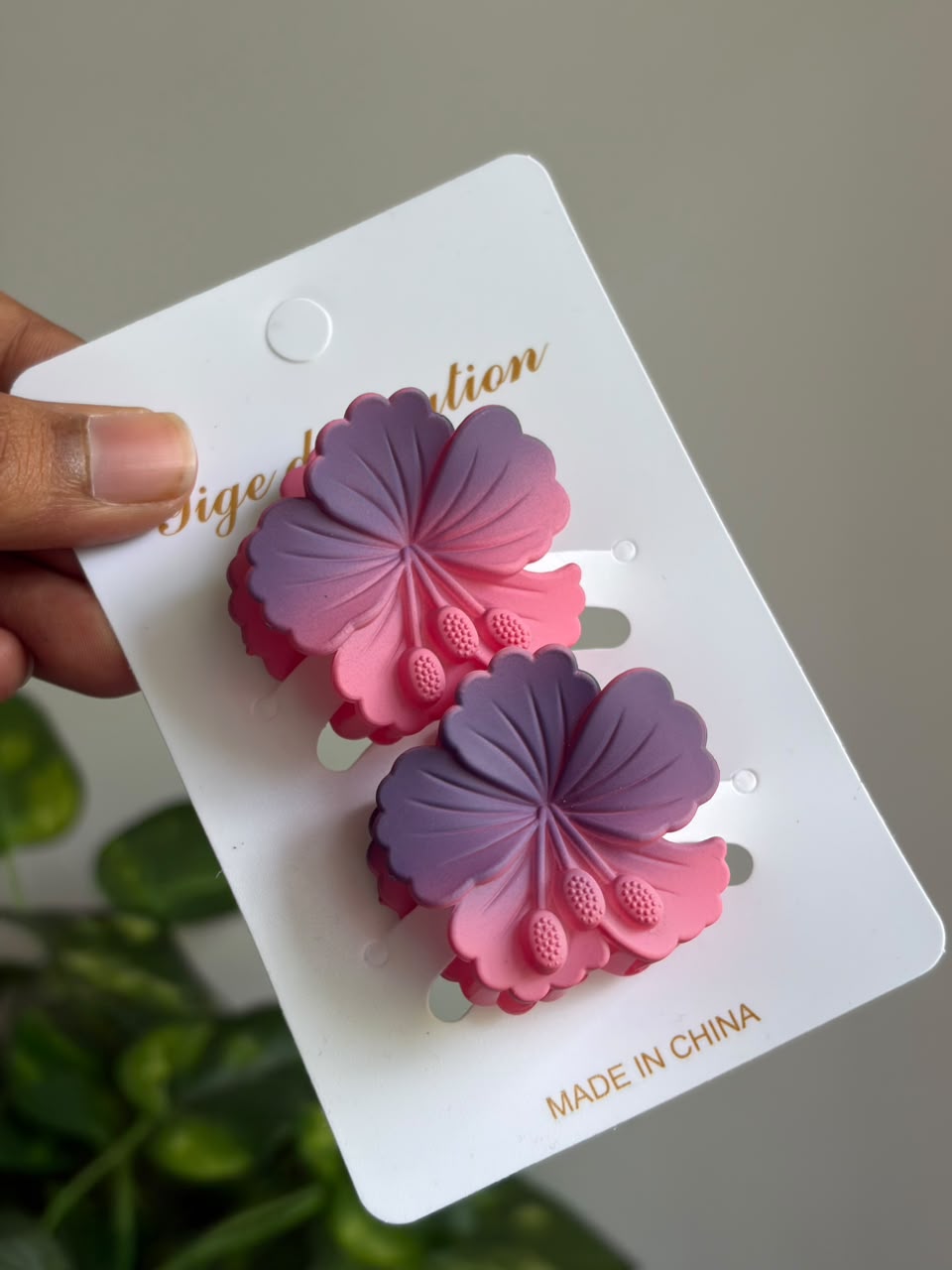 Floral Hibiscus Clutch