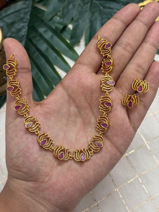 Padma Lotous Necklace NNB400
