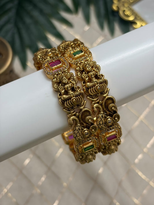 Lakshmi Ruby Metal Bangle MBNB142