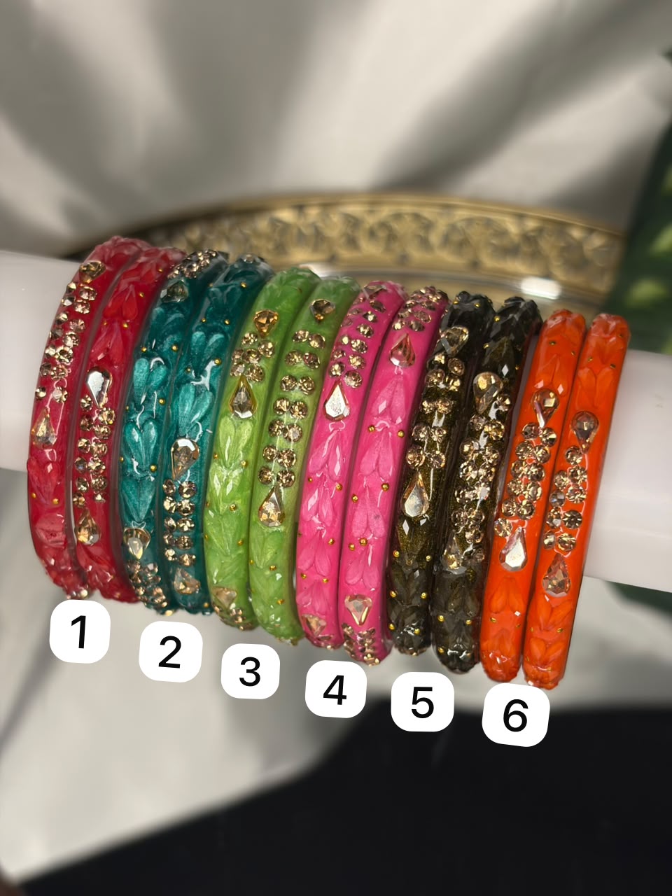 Little heart Kids Glass Kada