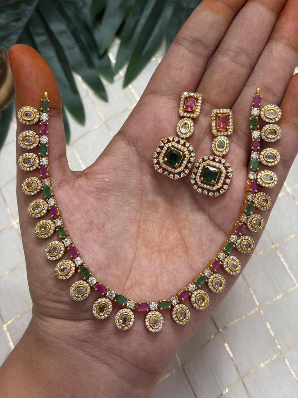 Ruby Drop Necklace NNB433