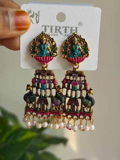 Lakshmi With Mayil Jhumka