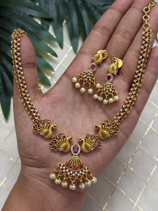 Antique Peacock Necklace NNB181