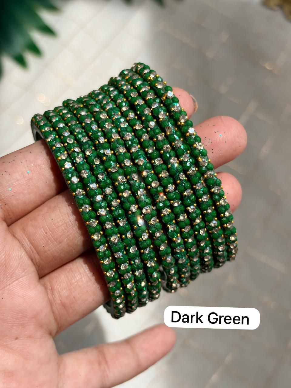 Jasmine Glass Bangles
