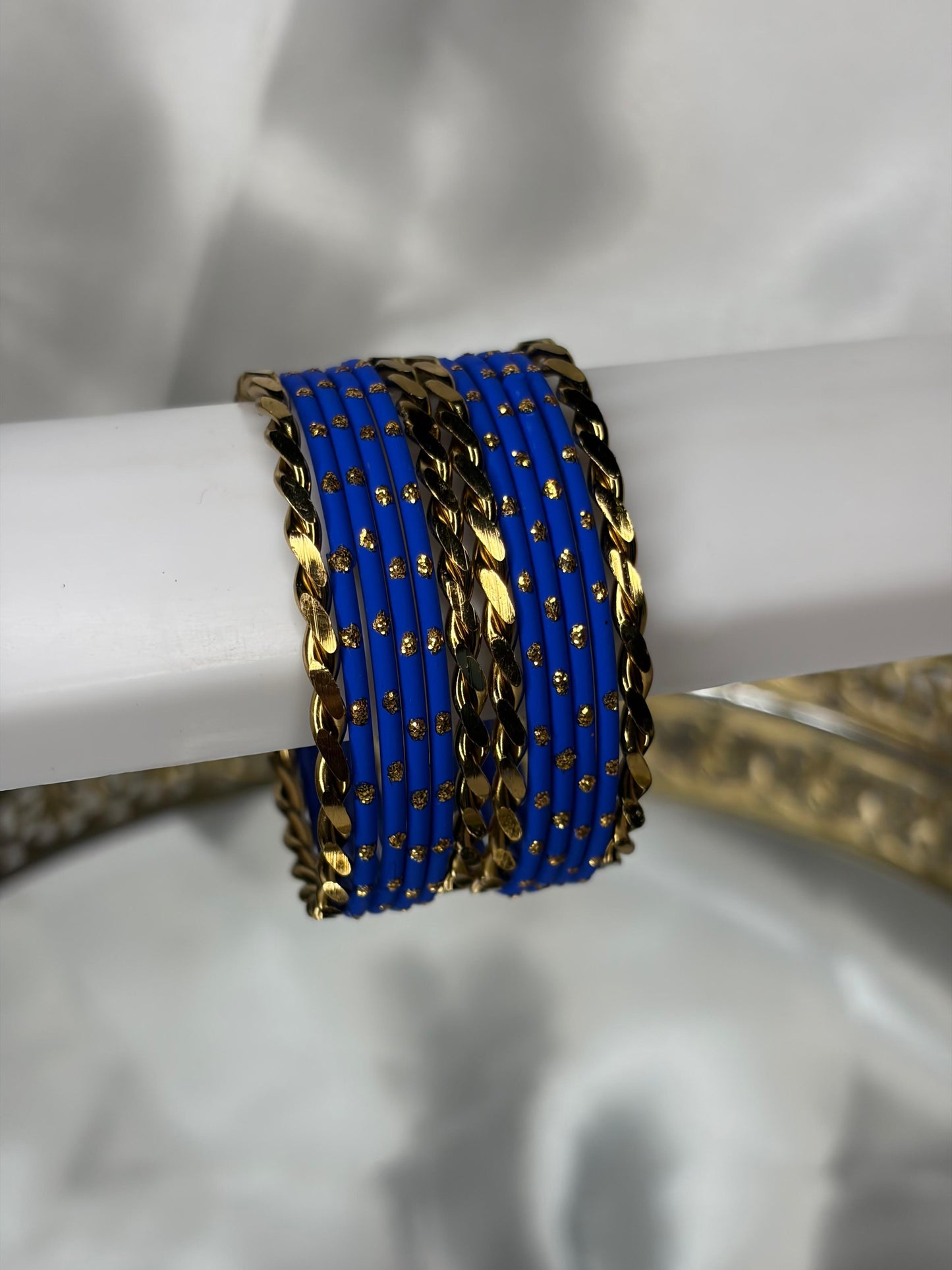 Twisted with Plain Colour Kids Metal Bangles