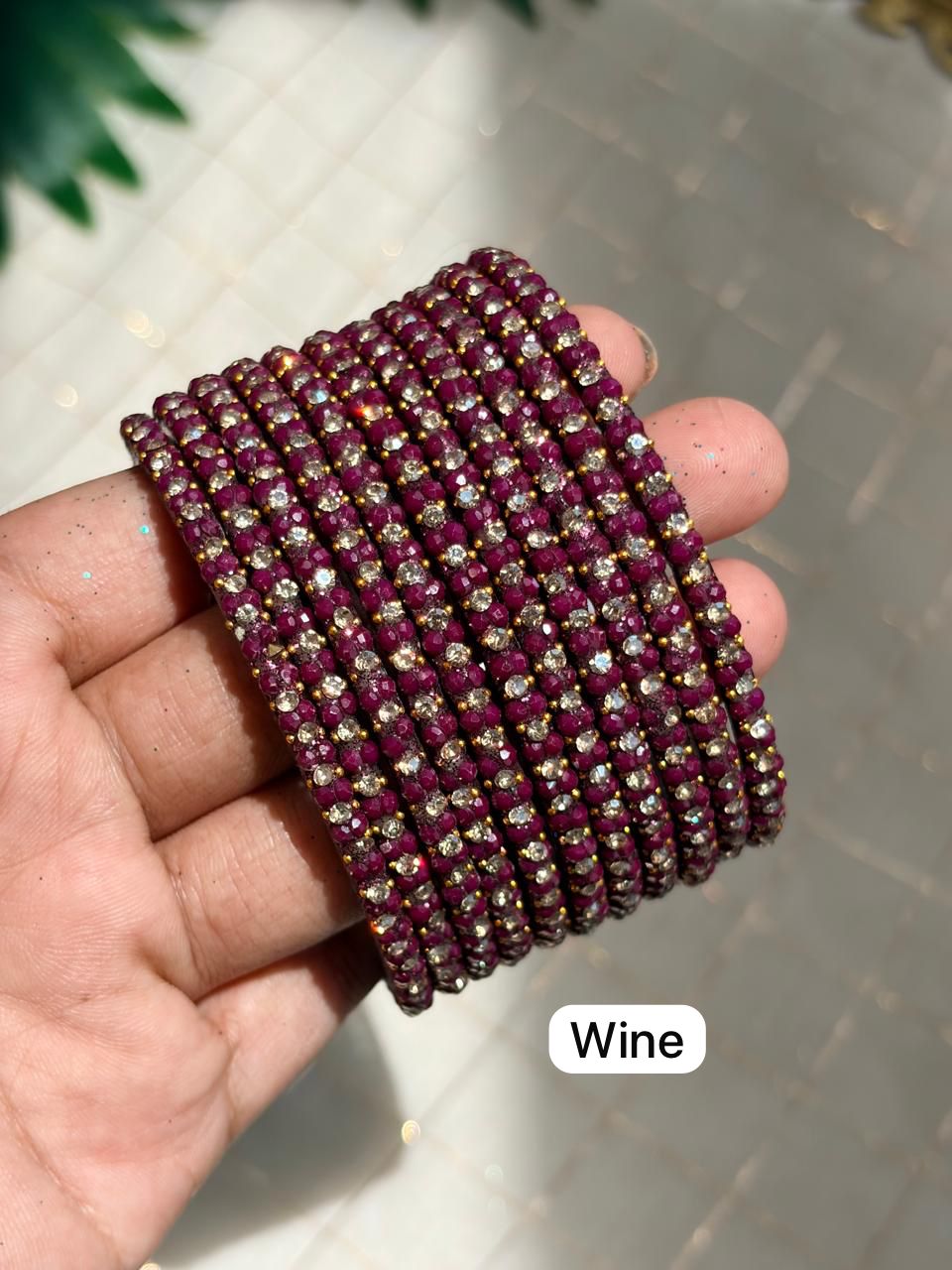 Jasmine Glass Bangles