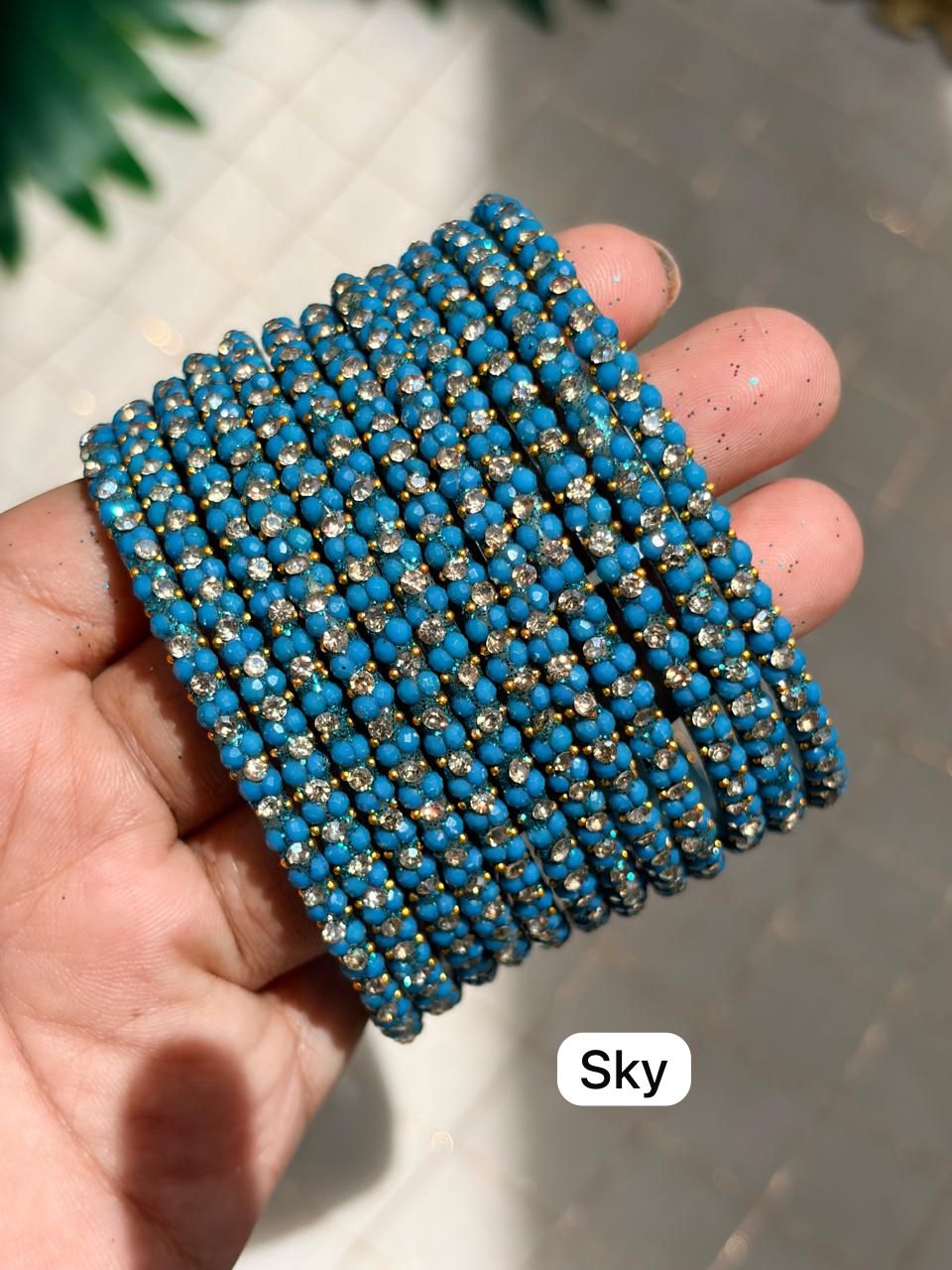Jasmine Glass Bangles