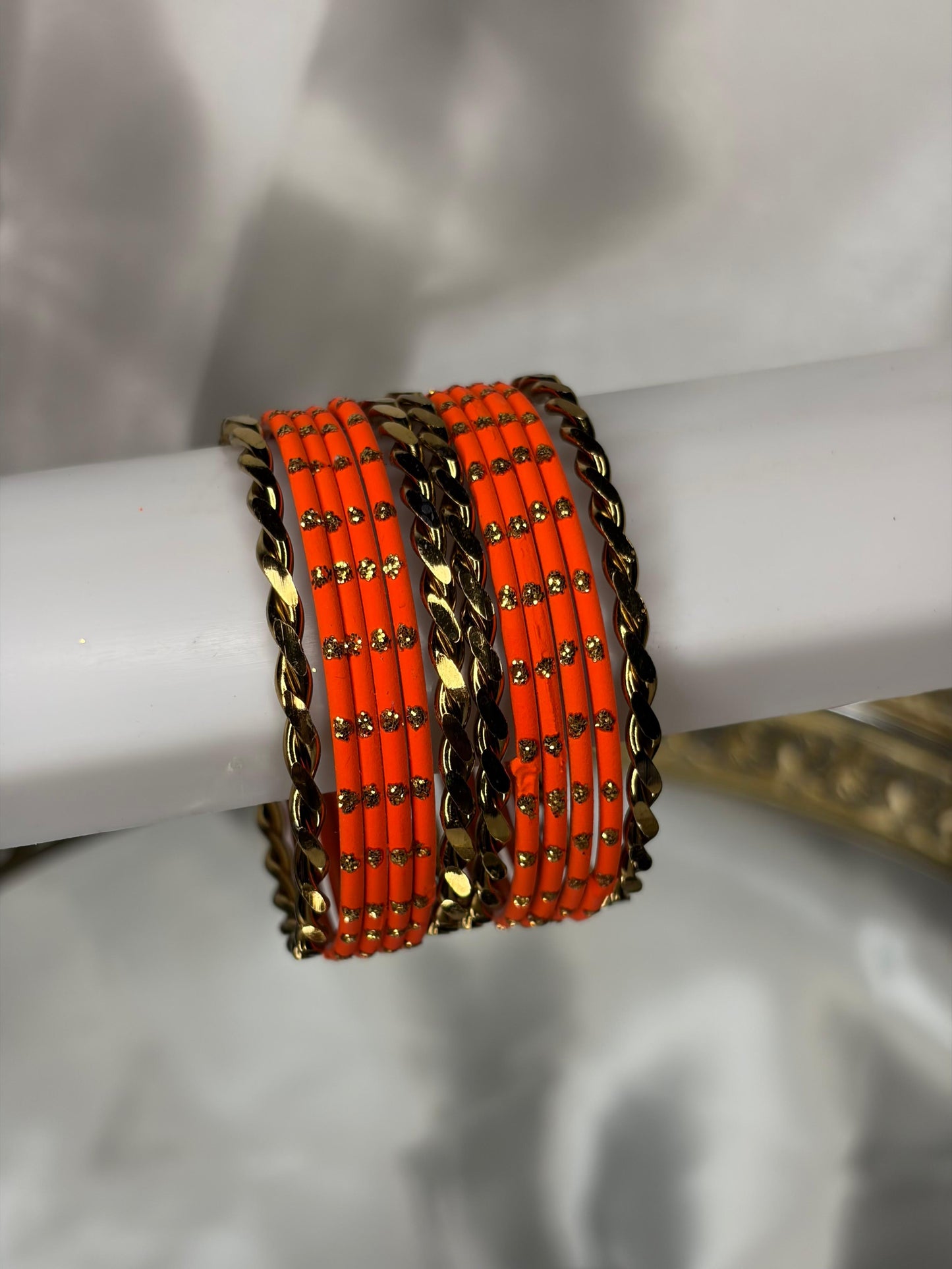 Twisted with Plain Colour Kids Metal Bangles