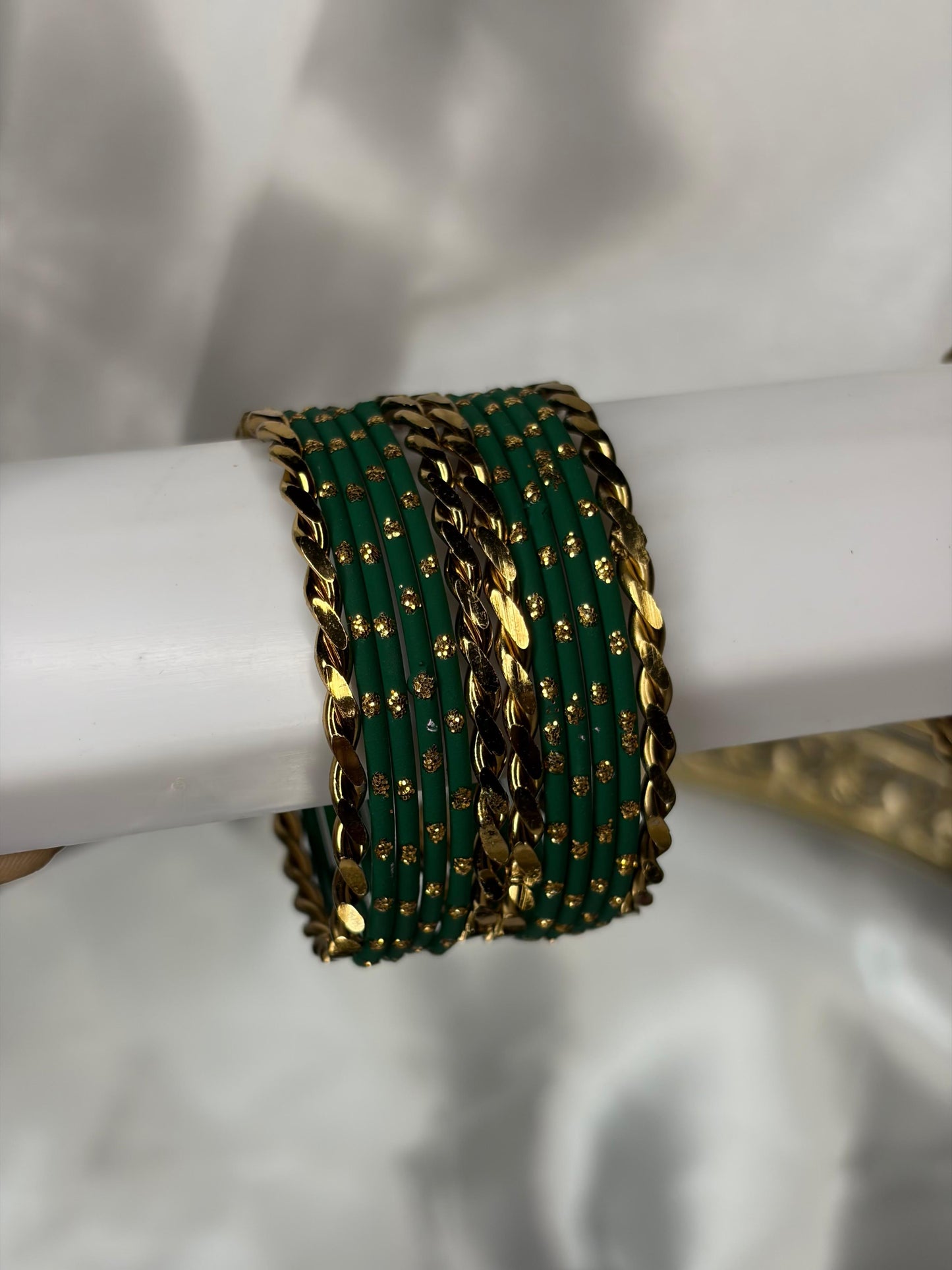 Twisted with Plain Colour Kids Metal Bangles