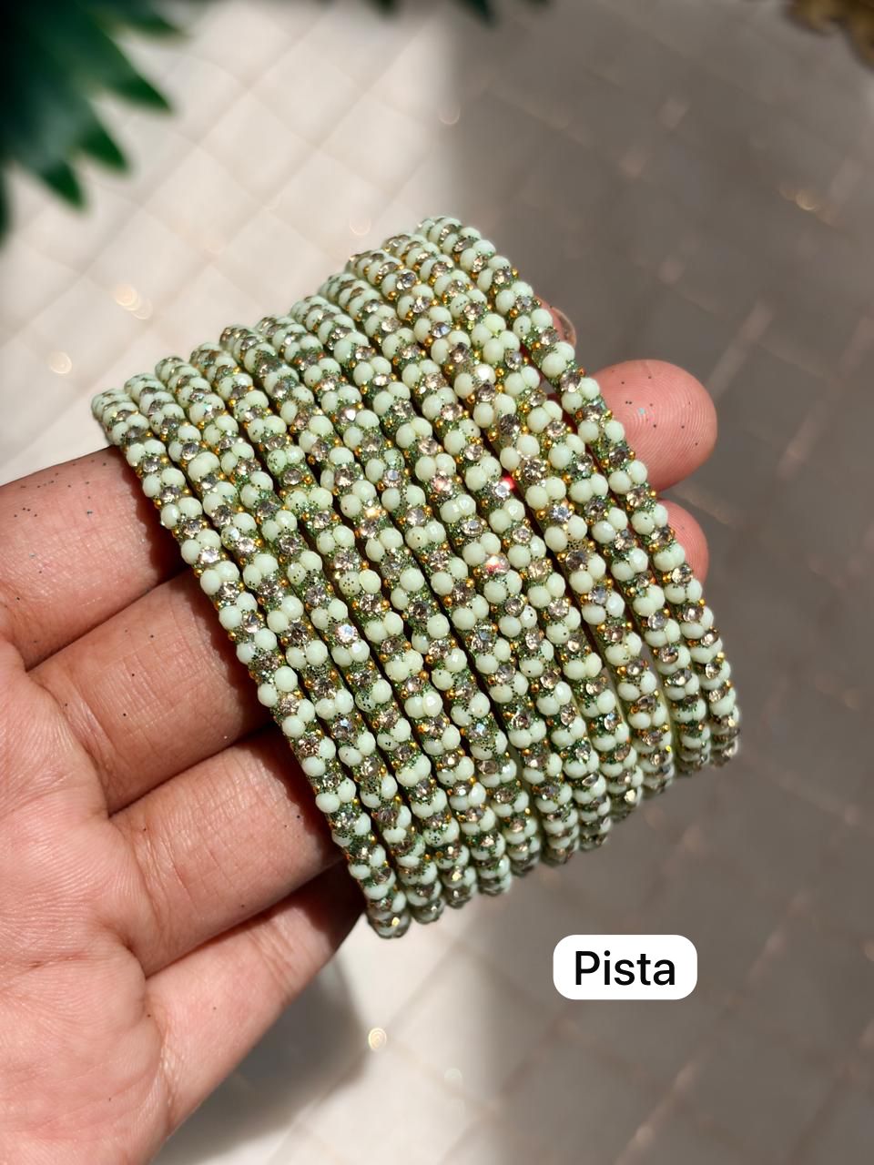Jasmine Glass Bangles