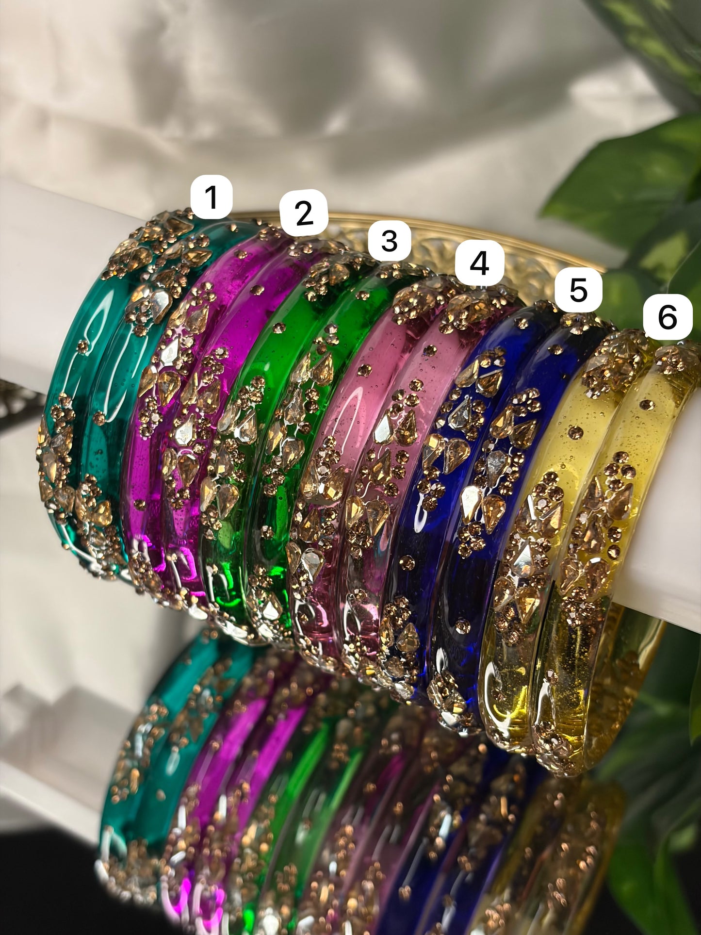 Crystal Stone Kada Bangles