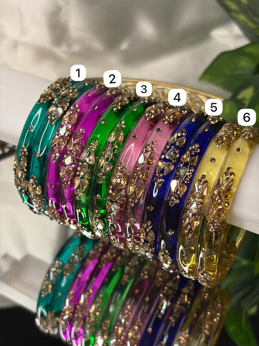 Crystal Stone Kada Bangles