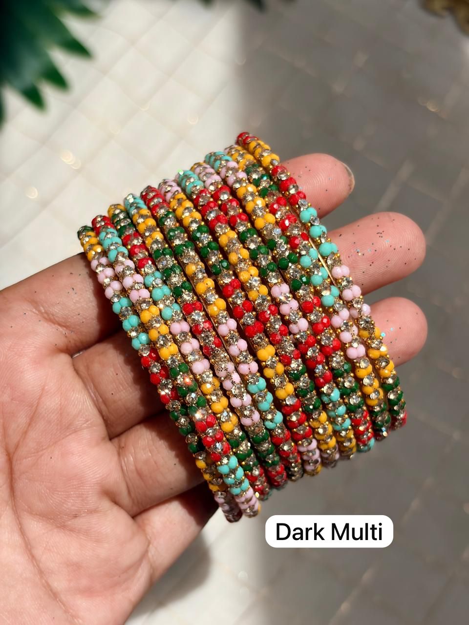 Jasmine Glass Bangles