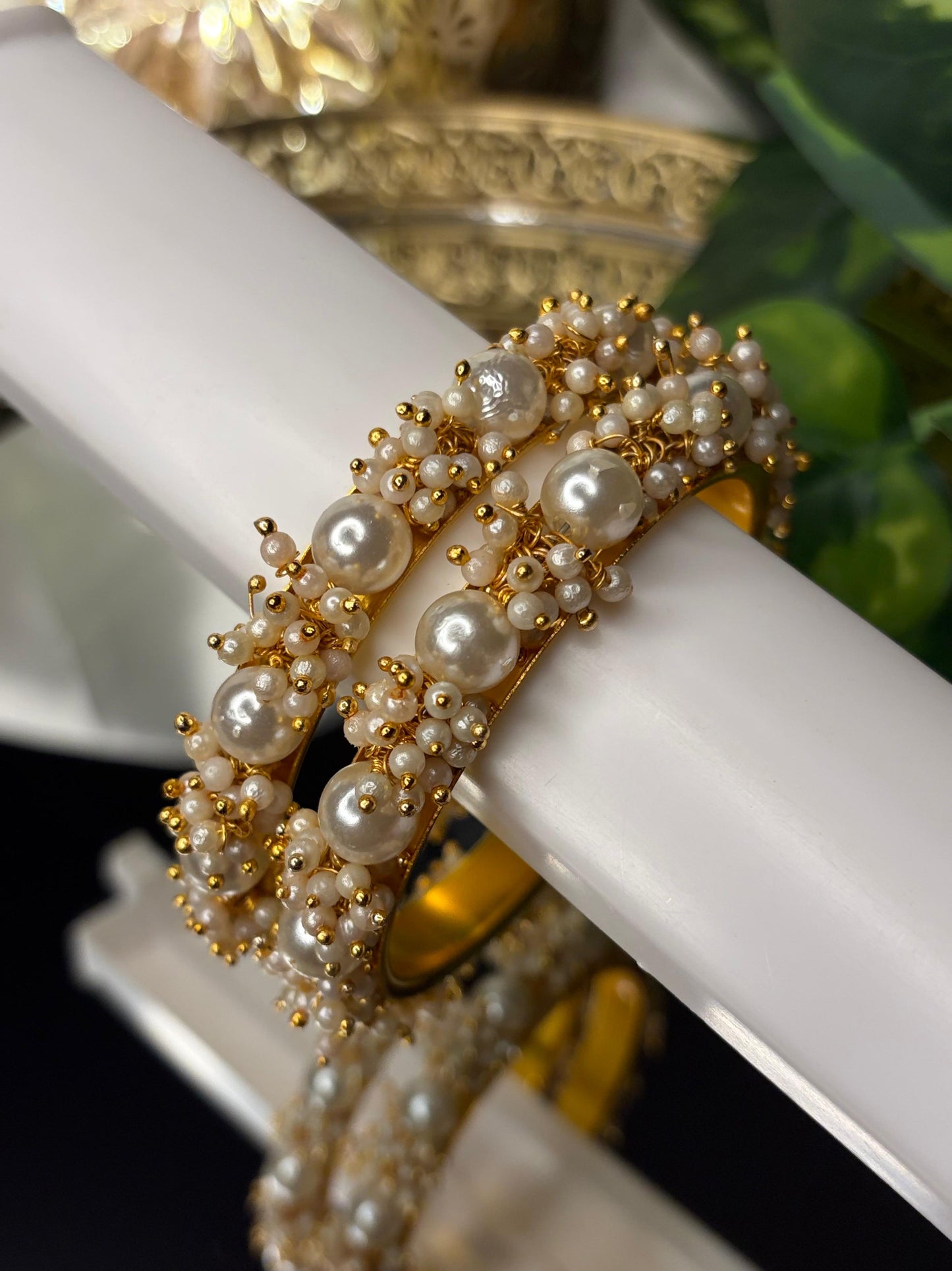 Pearl Border Bangles BBNB34