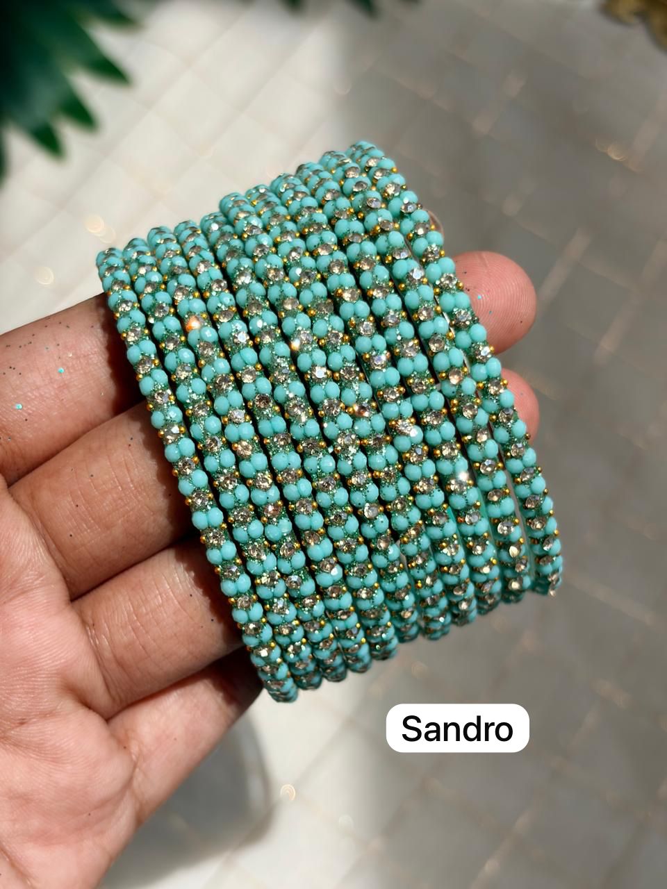 Jasmine Glass Bangles