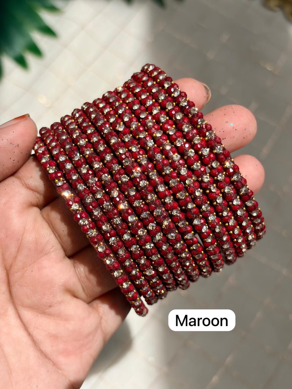 Jasmine Glass Bangles